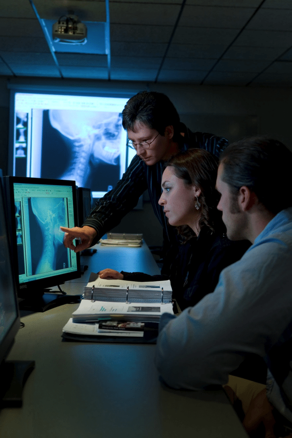 Sherman students use the latest digital x-ray technology