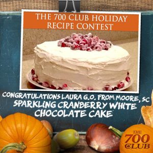 700 Club Holiday recipe contest winner Laura Orndorff