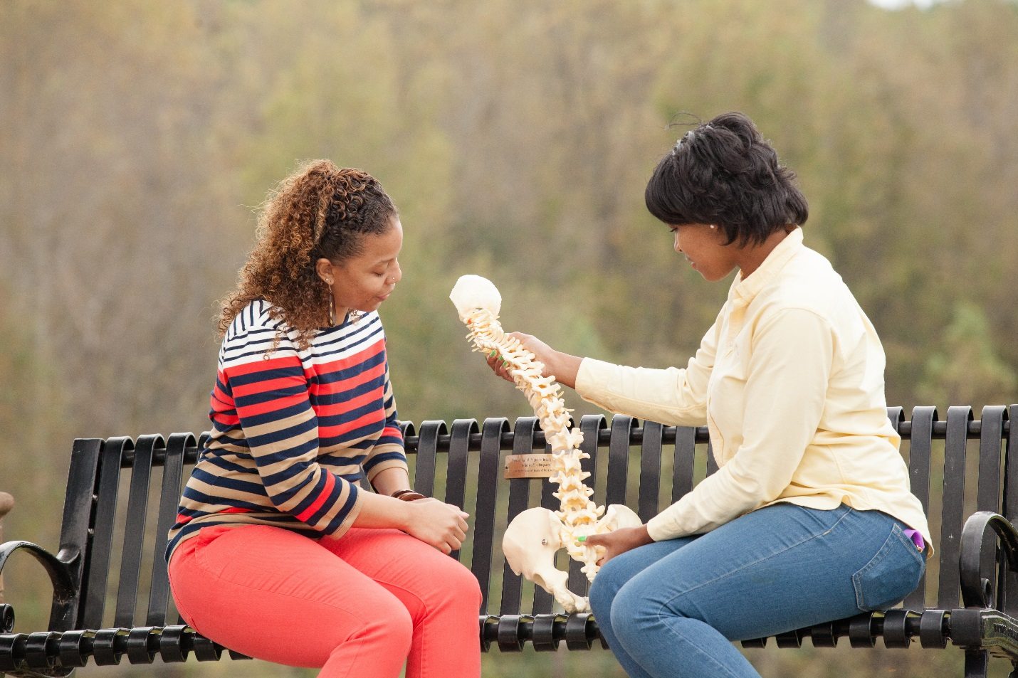 Students discuss the philosophy of chiropractic at Sherman College