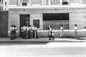 Students on main street campus