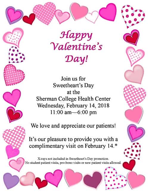 Free Visit for our Valentines 2018