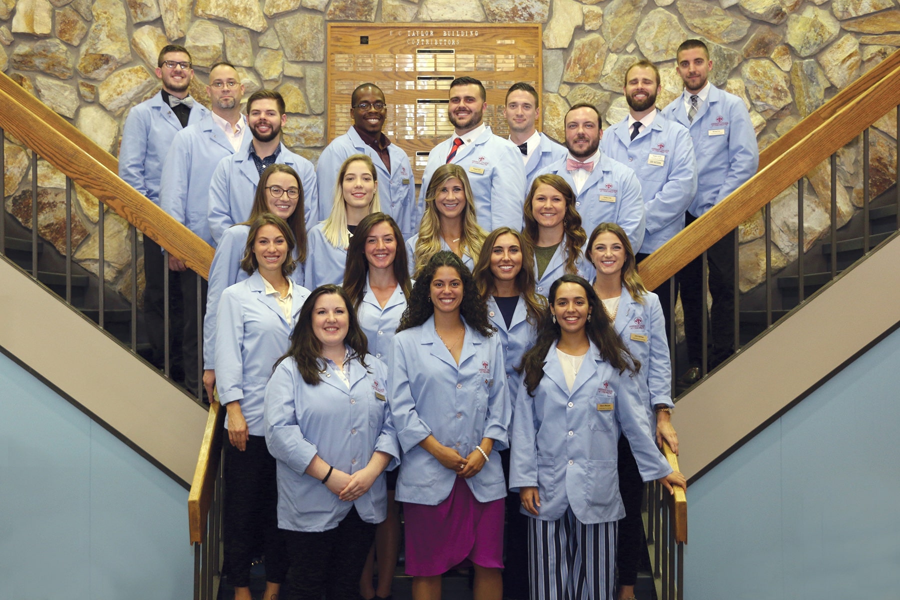 Image of new interns joining Chiropractic Health Center at Sherman College.