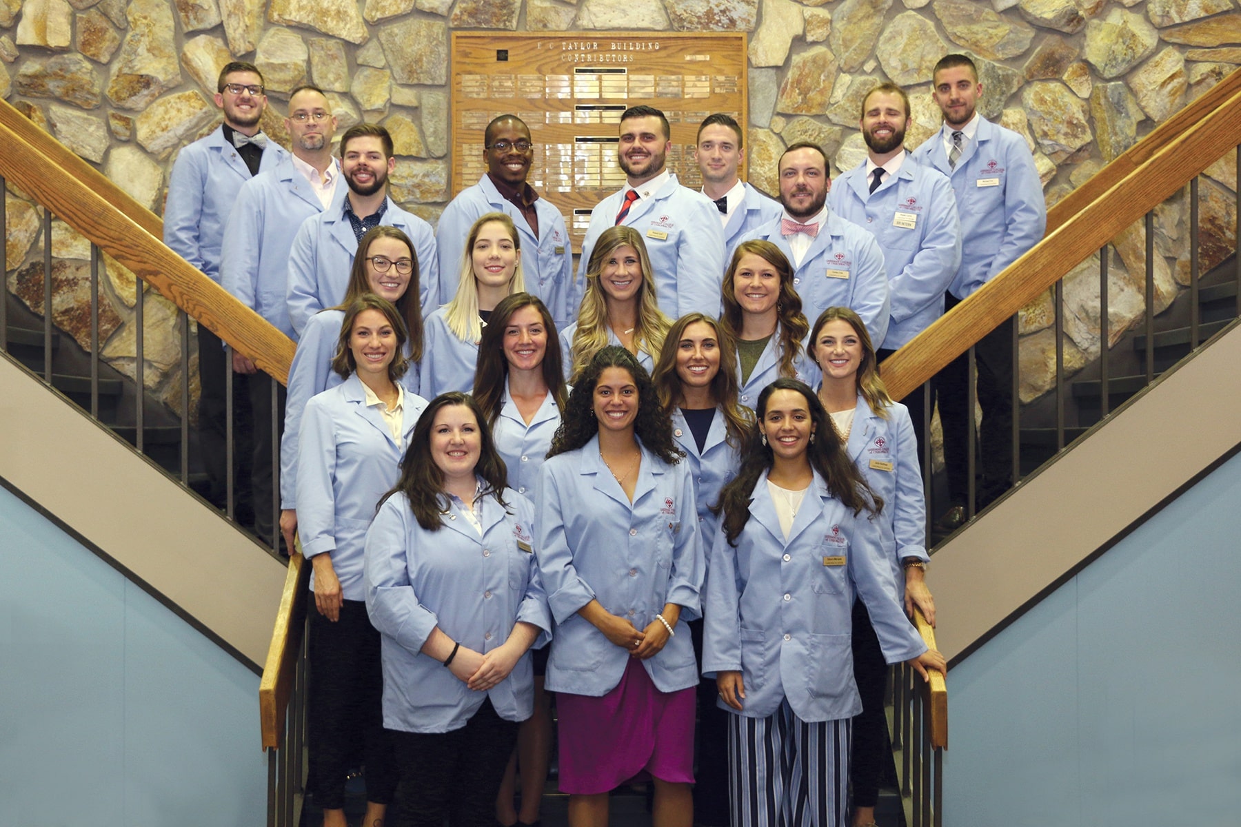 Image of new interns joining Chiropractic Health Center at Sherman College.