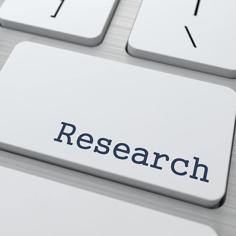 Image of Research Button.