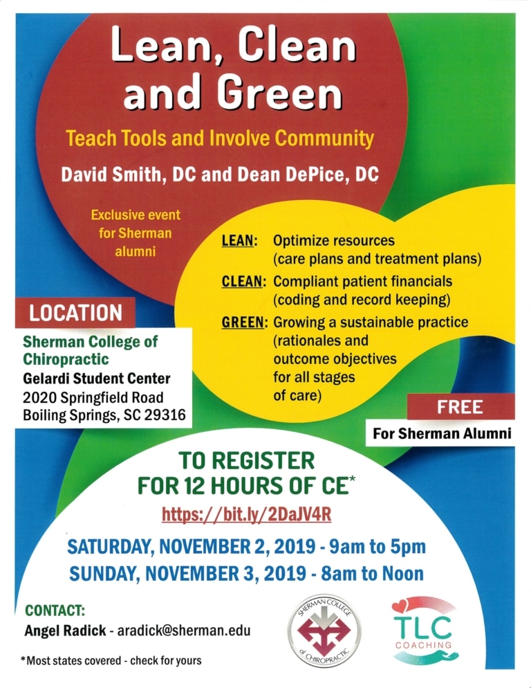 Lean, Clean, and Green Flyer