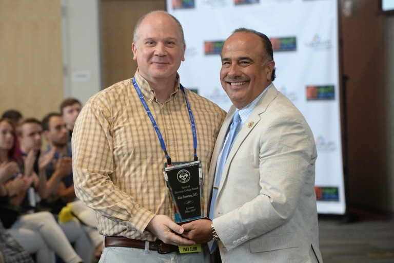Alan Brewster DC awarded Spirit of Sherman College Award