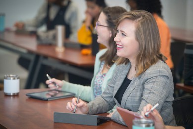 Students in class