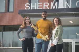 three students who chose Sherman chiropractic college