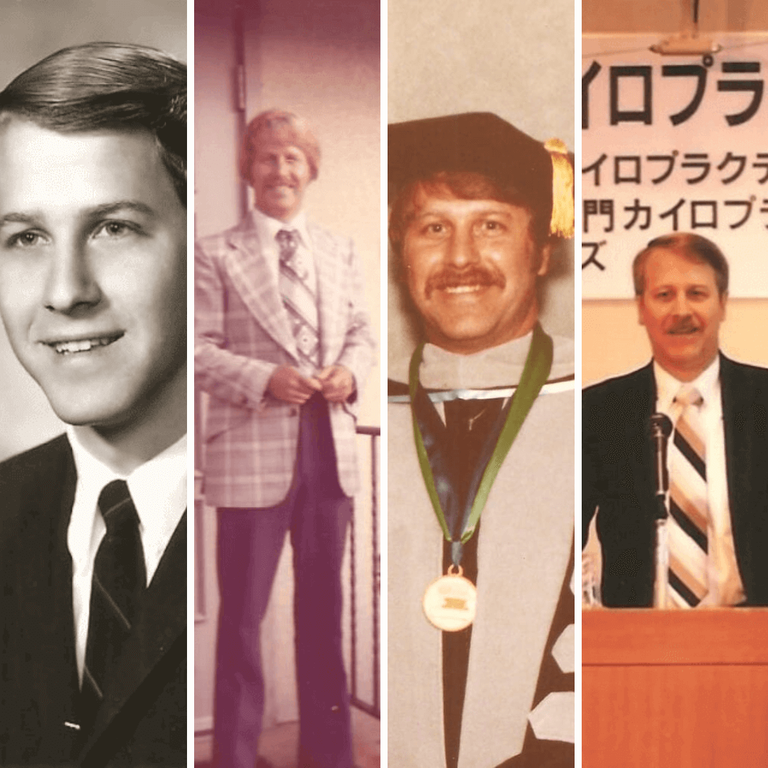 Collage of photos Honoring Dr. Strauss