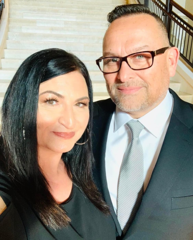 Distinguished Service Award winners Lisa Lanzara-Bazzani and Victor Bazzani