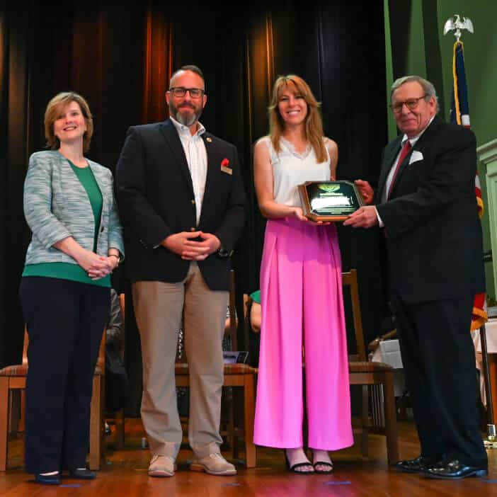Dr. Dooley and Dr. Madden receive the Hearts and Hands Award from the SCSDB on behalf of Sherman College