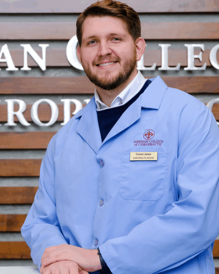 Connor James, June Intern of the Month at Sherman College Chiropractic Center