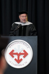 Dr. Bill Decken presents B.J. Palmer Philosophy Distinction Award