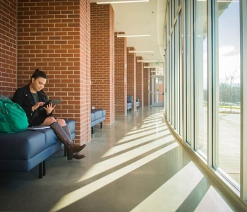 students relaxing